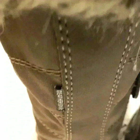 Eddie Bauer weatherproof midnight Solstice II Lace up Boots Faux Fur Trim size 7 - Picture 3 of 5